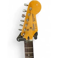 Used Squier STRATOCASTER Black Solid Body Electric Guitar