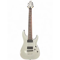 Used Schecter Guitar Research Demon 7 String Alpine White Solid Body Electric Guitar