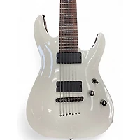 Used Schecter Guitar Research Demon 7 String Alpine White Solid Body Electric Guitar