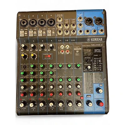 Used Yamaha MG10XU 10 Channel Mixer with Effects Unpowered Mixer