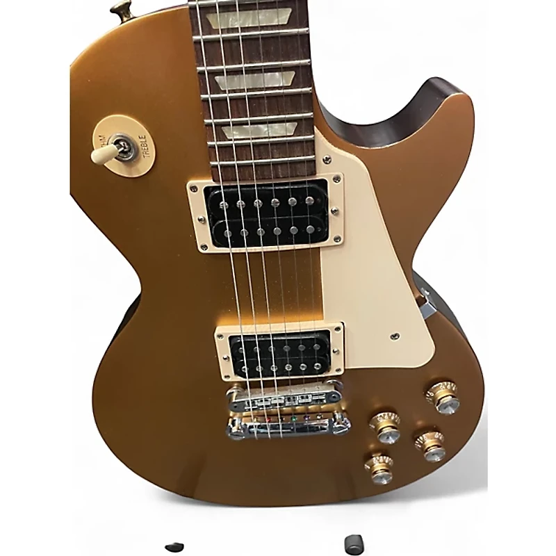 Used Gibson 1950S Tribute Les Paul Studio Gold Top Solid Body Electric Guitar