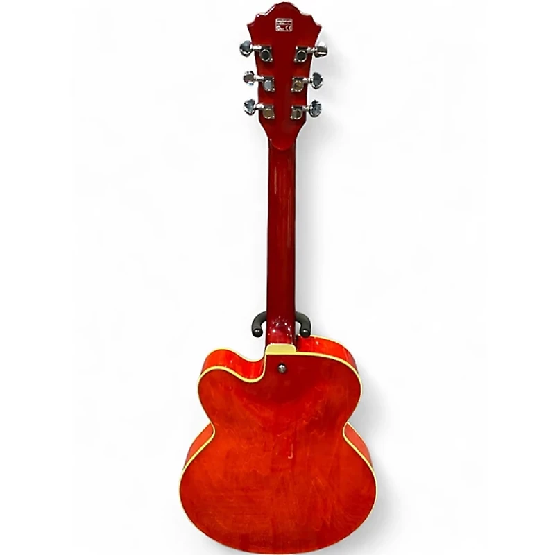 Used Ibanez AF75D Trans Orange Hollow Body Electric Guitar