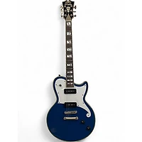 Used D'Angelico Deluxe Atlantic Blue Sapphire Solid Body Electric Guitar