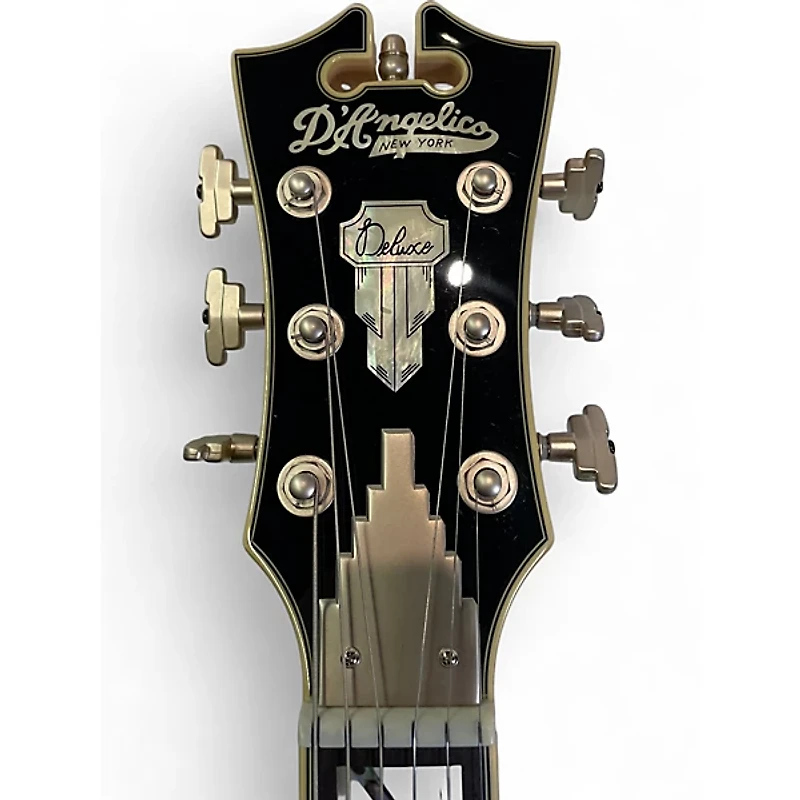 Used D'Angelico Deluxe Atlantic Blue Sapphire Solid Body Electric Guitar