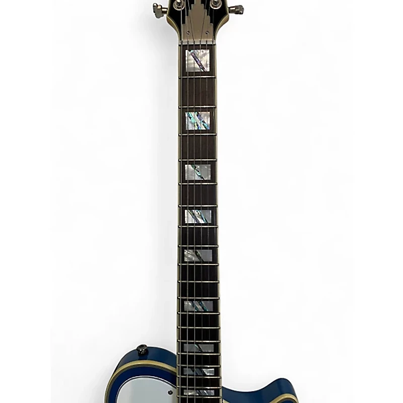 Used D'Angelico Deluxe Atlantic Blue Sapphire Solid Body Electric Guitar