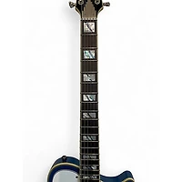 Used D'Angelico Deluxe Atlantic Blue Sapphire Solid Body Electric Guitar