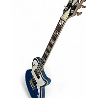 Used D'Angelico Deluxe Atlantic Blue Sapphire Solid Body Electric Guitar