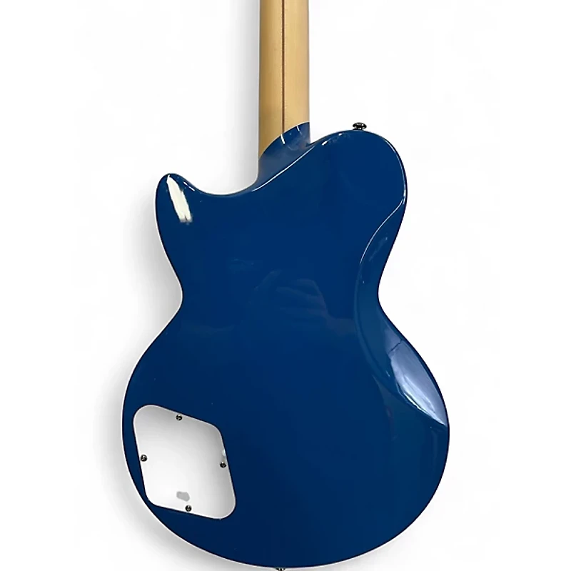 Used D'Angelico Deluxe Atlantic Blue Sapphire Solid Body Electric Guitar