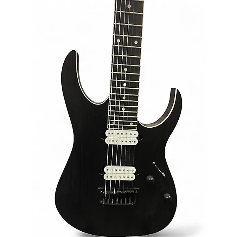 Used Ibanez rgr752ahbf Black Solid Body Electric Guitar