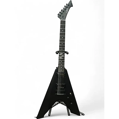 Used ESP LTD JAMES HETFIELD SIGNATURE VULTURE Black Solid Body Electric Guitar