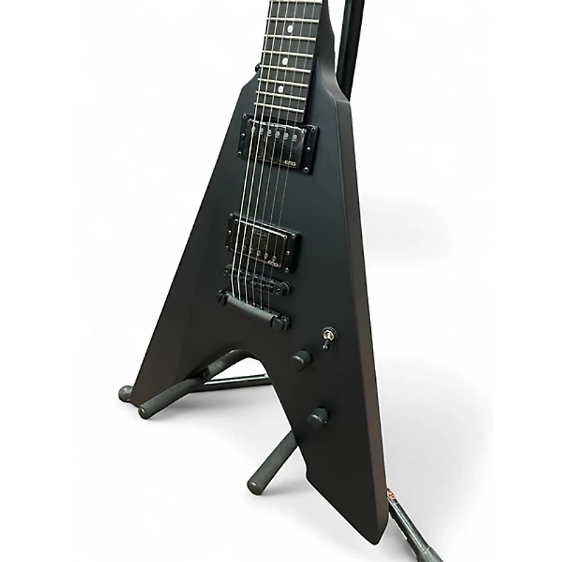 Used ESP LTD JAMES HETFIELD SIGNATURE VULTURE Black Solid Body Electric Guitar