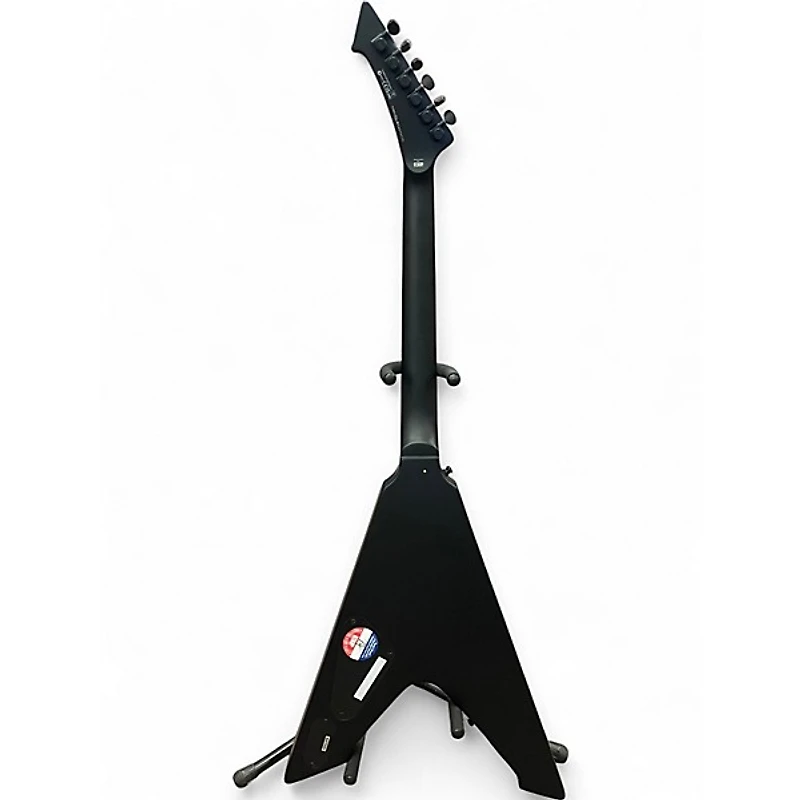Used ESP LTD JAMES HETFIELD SIGNATURE VULTURE Black Solid Body Electric Guitar