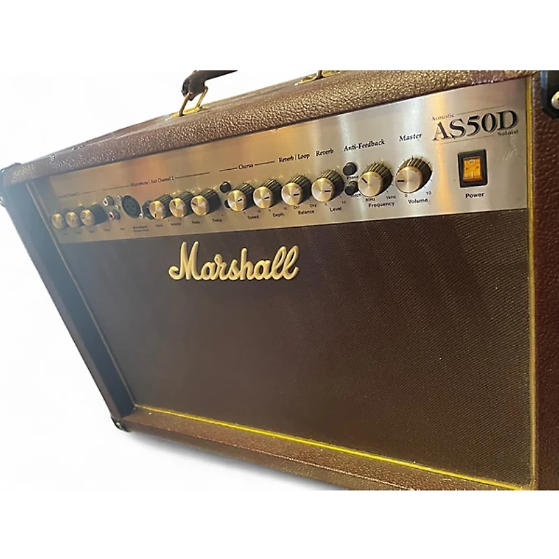 Used Marshall AS50D 50W 2X8 Acoustic Guitar Combo Amp