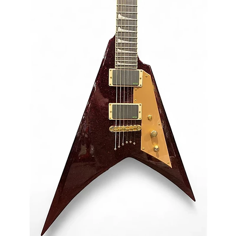 Used ESP LTD KH-V Red Sparkle Solid Body Electric Guitar