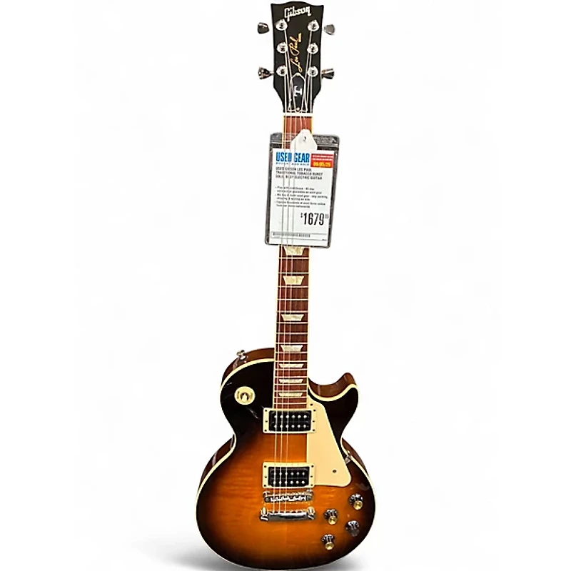 Used Gibson Les Paul Traditional Tobacco Burst Solid Body Electric Guitar