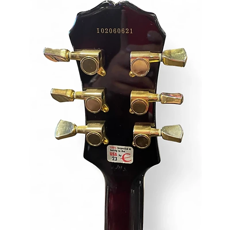 Used Epiphone Les Paul Custom Sunburst Solid Body Electric Guitar