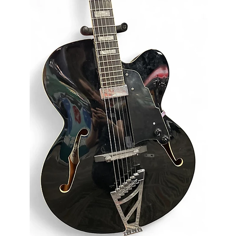 Used D'Angelico dapexl1sbkct Black Hollow Body Electric Guitar