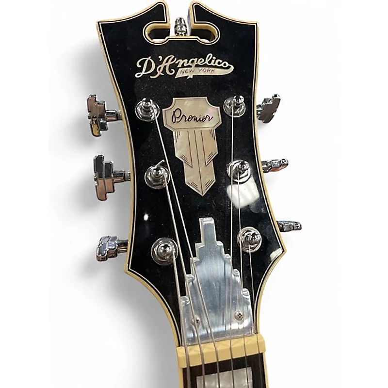 Used D'Angelico dapexl1sbkct Black Hollow Body Electric Guitar