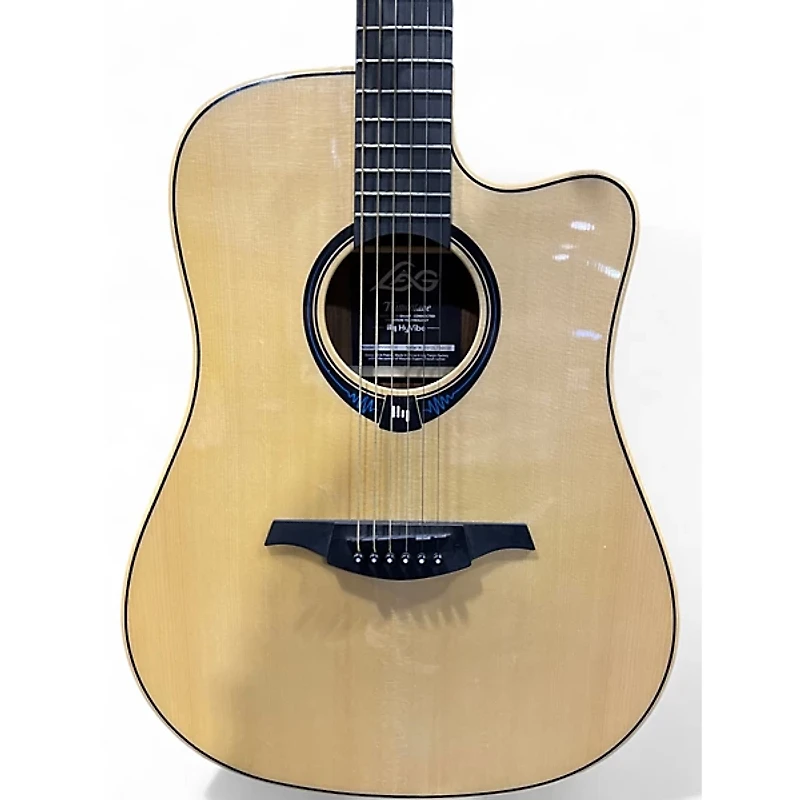 Used Lag Guitars THV20DCE Natural Acoustic Electric Guitar