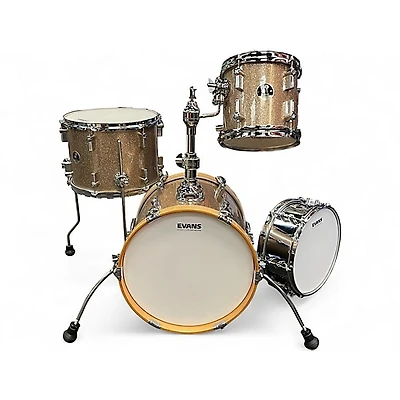 Used SONOR 4 Piece Martini Champagne Sparkle Drum Kit