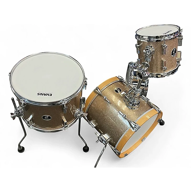 Used SONOR 4 Piece Martini Champagne Sparkle Drum Kit