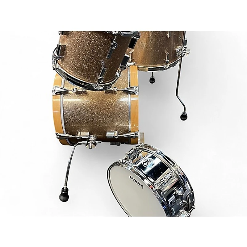 Used SONOR 4 Piece Martini Champagne Sparkle Drum Kit