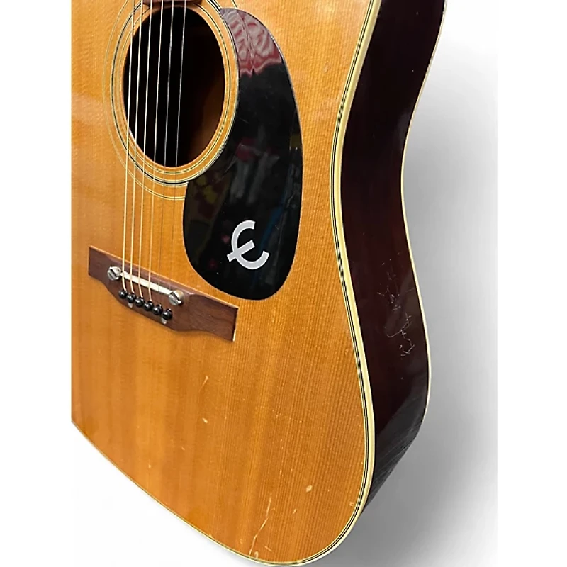 Used 1970s Epiphone FT-145 Natural Acoustic Guitar
