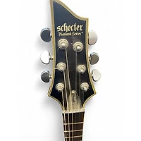 Used Schecter Guitar Research C1 Platinum Trans Black Solid Body Electric Guitar