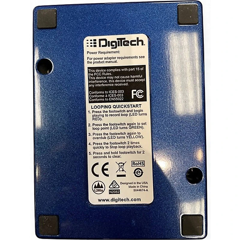 Used DigiTech JamMan XT Vocal Looper Pedal