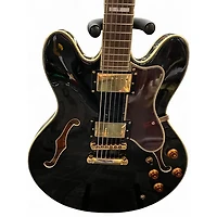 Used Epiphone Sheraton II Black Hollow Body Electric Guitar