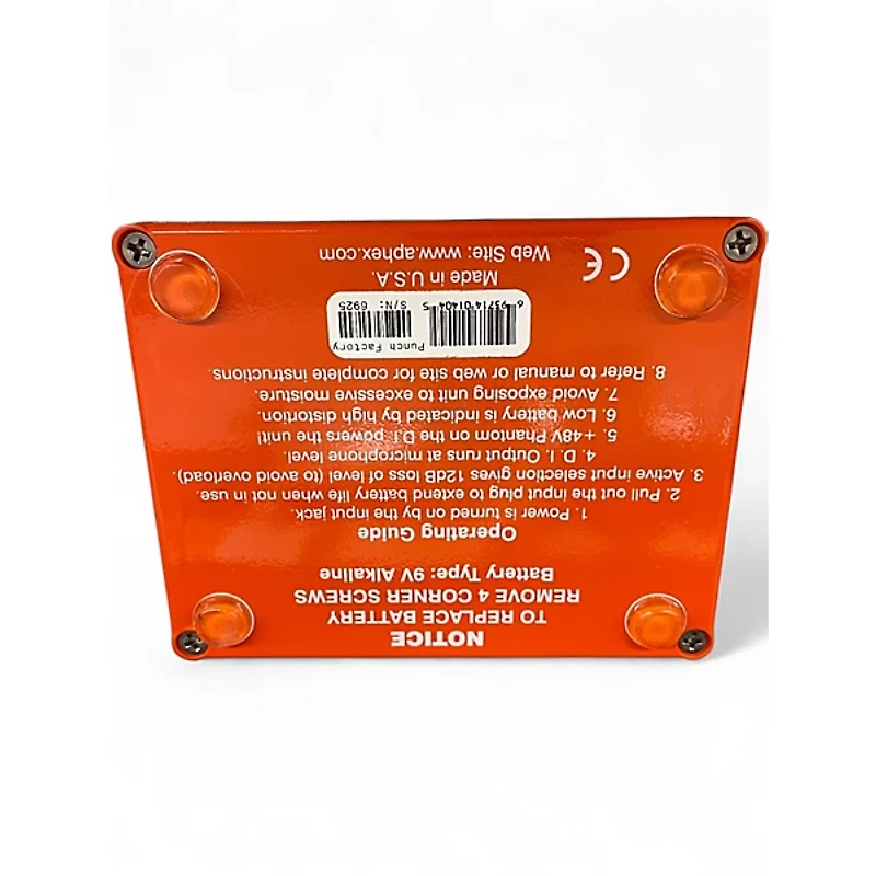 Used Aphex Punch Factory Optical Compressor Effect Pedal