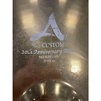 Used Zildjian 21in A Custom 20th Anniversary Ride Cymbal