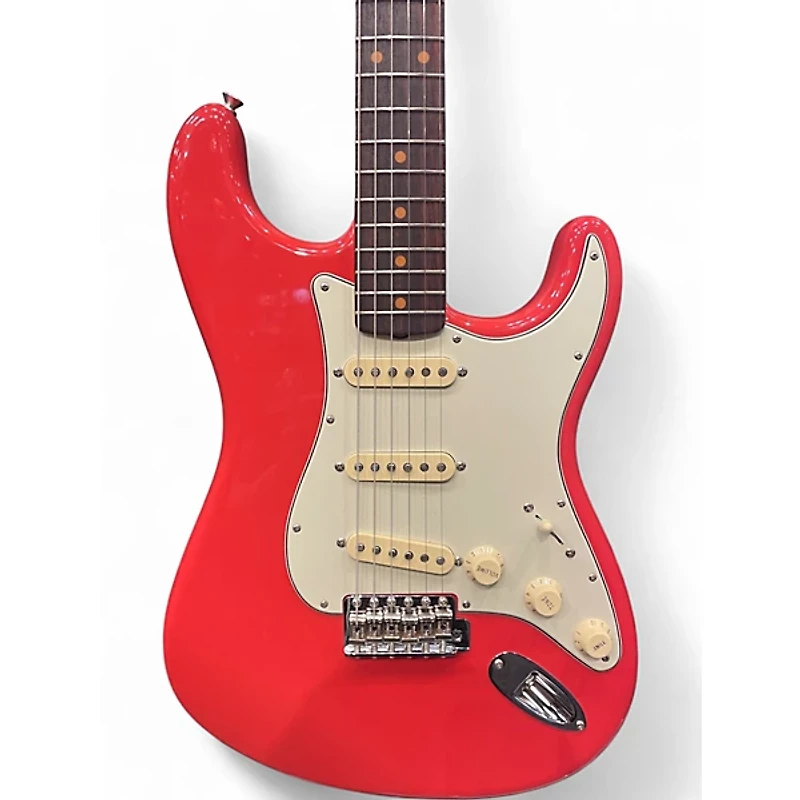 Used Fender american vintage ii 1961 stratocaster Fiesta Red Solid Body Electric Guitar