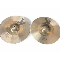 Used Zildjian 13.25in K Custom Hybrid Hi Hat Pair Cymbal