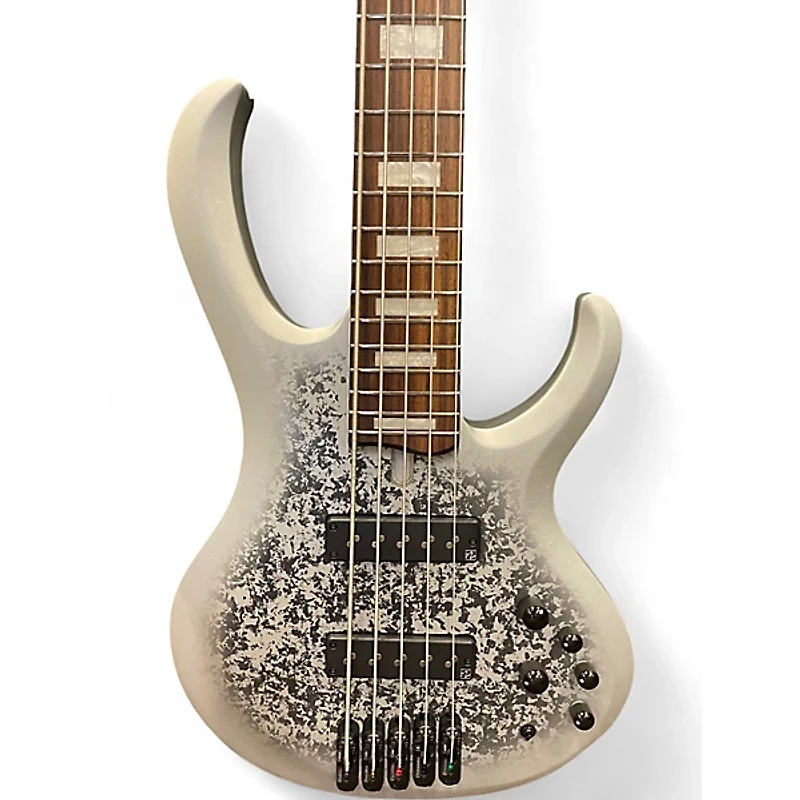 Used Ibanez BTB25TH5 Silver Blizzard Matte Electric Bass Guitar