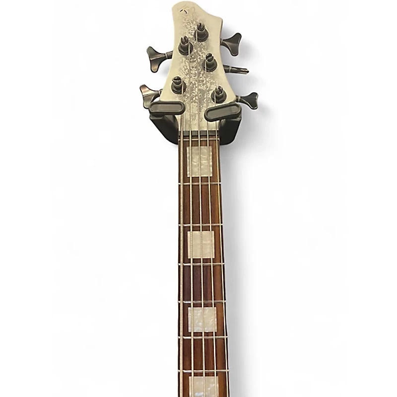 Used Ibanez BTB25TH5 Silver Blizzard Matte Electric Bass Guitar