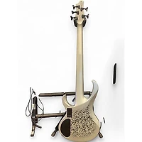 Used Ibanez BTB25TH5 Silver Blizzard Matte Electric Bass Guitar