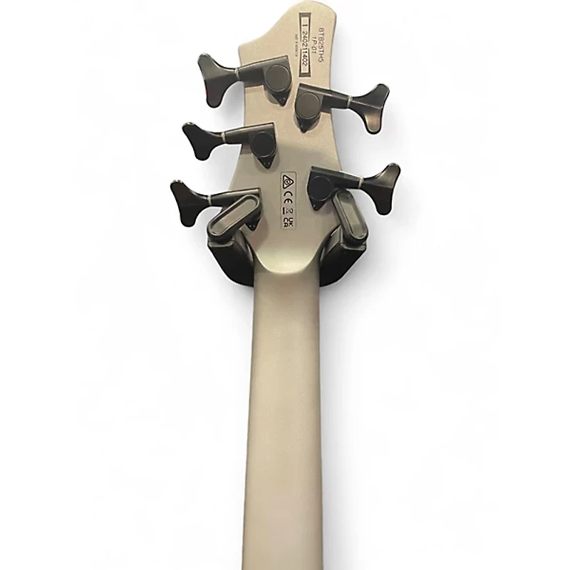 Used Ibanez BTB25TH5 Silver Blizzard Matte Electric Bass Guitar