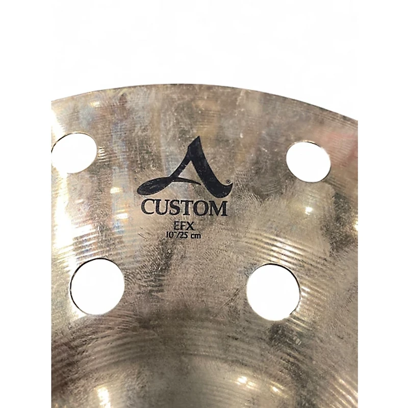 Used Zildjian 10in A Custom EFX Crash Cymbal
