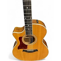 Used Taylor 414CE Left Handed Natural Acoustic Electric Guitar
