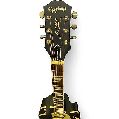 Used Epiphone Les Paul Traditional Pro IV Ebony Solid Body Electric Guitar