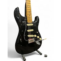 Used Fender 70th Anniversary Player Stratocaster Black Solid Body Electric Guitar