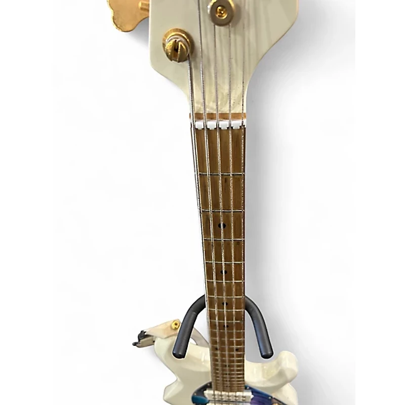 Used Ernie Ball Music Man Stingray HH 5 String White Electric Bass Guitar