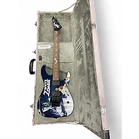 Used ESP LTD Kirk Hammett Signature White Zombie Custom Graphic Solid Body Electric Guitar