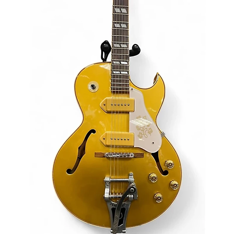Used Epiphone ES295 Premium Gold Hollow Body Electric Guitar