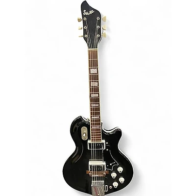 Vintage 1963 Supro CORONADO Black Solid Body Electric Guitar