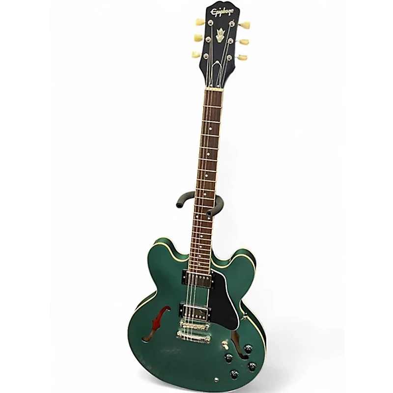 Used Epiphone ES335 IVERNESS GREEN Hollow Body Electric Guitar