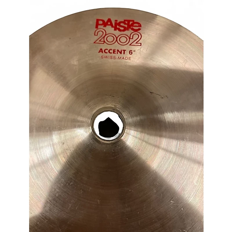 Used Paiste 6in 2002 ACCENT Cymbal