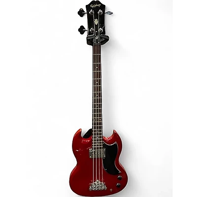 Used Epiphone SG bass Cherry Electric Bass Guitar
