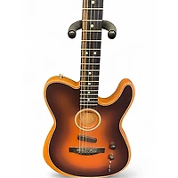 Used Fender American Acoustasonic Telecaster 2 Tone Sunburst Acoustic Electric Guitar